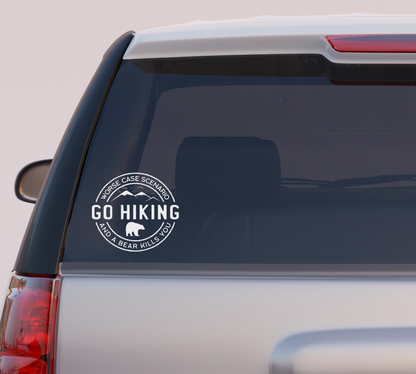 Go Hiking Vinyl Decal