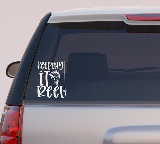 Keeping it Reel Fishing Vinyl Decal