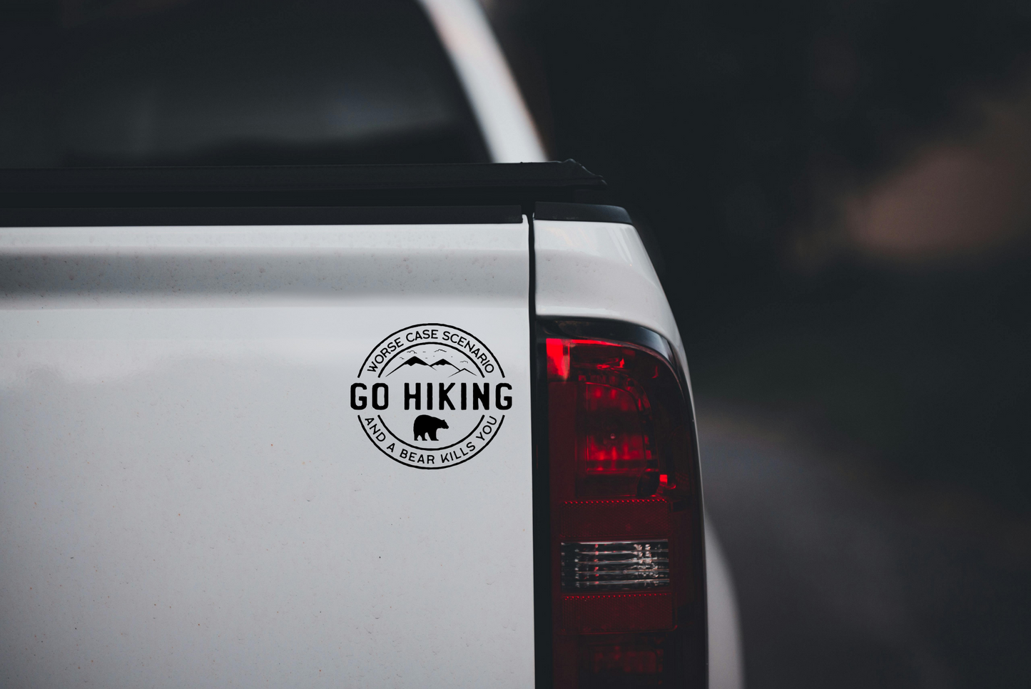 Go Hiking Vinyl Decal