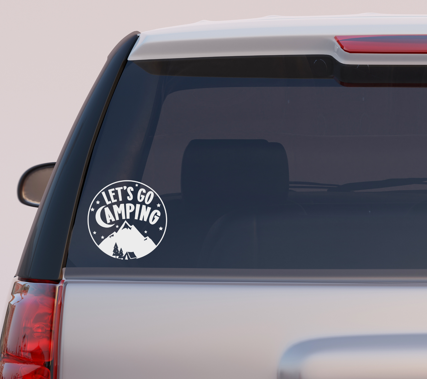 Let's Go Camping Vinyl Decal