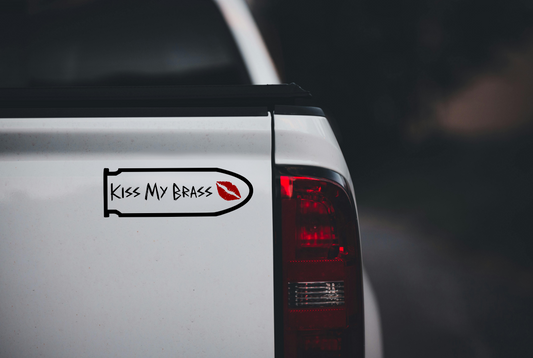 Kiss My Brass Vinyl Decal