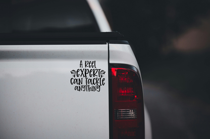 A Reel Expert Vinyl Decal