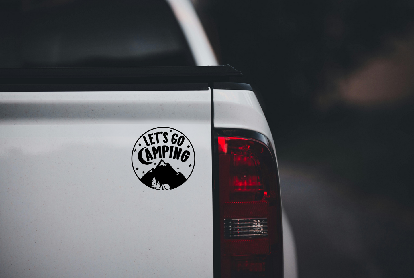 Let's Go Camping Vinyl Decal