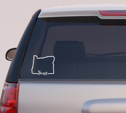 Oregon Home Vinyl Decal
