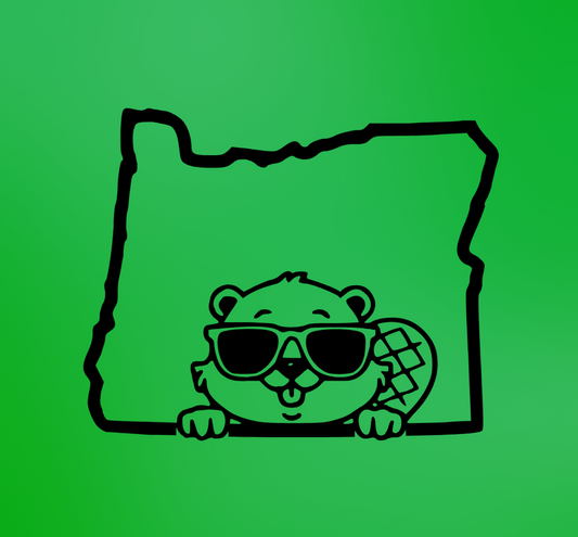 Oregon Beaver Vinyl Decal