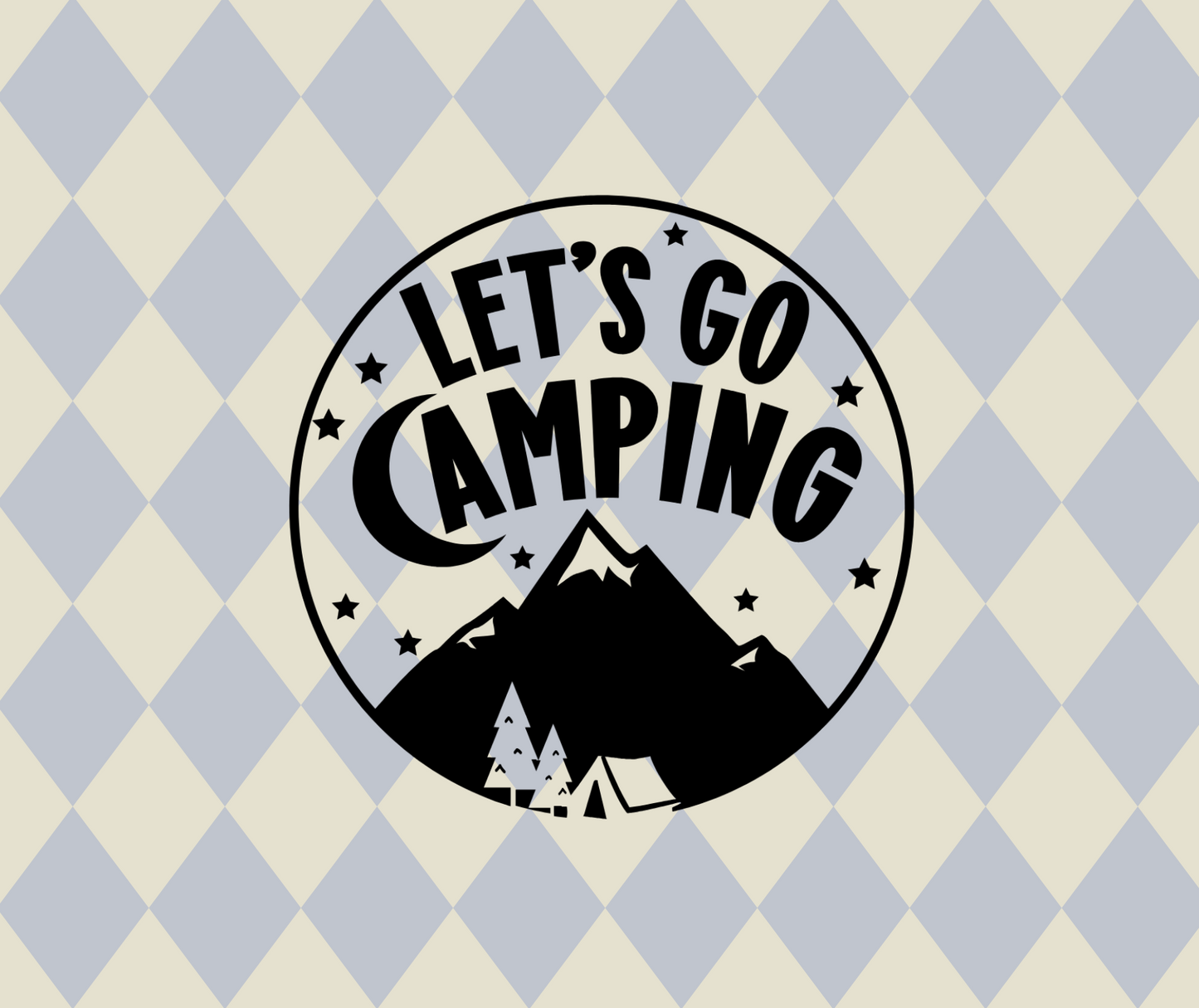 Let's Go Camping Vinyl Decal