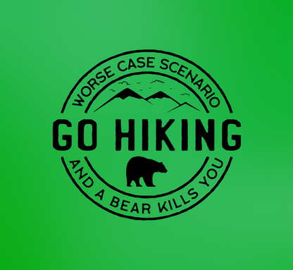 Go Hiking Vinyl Decal